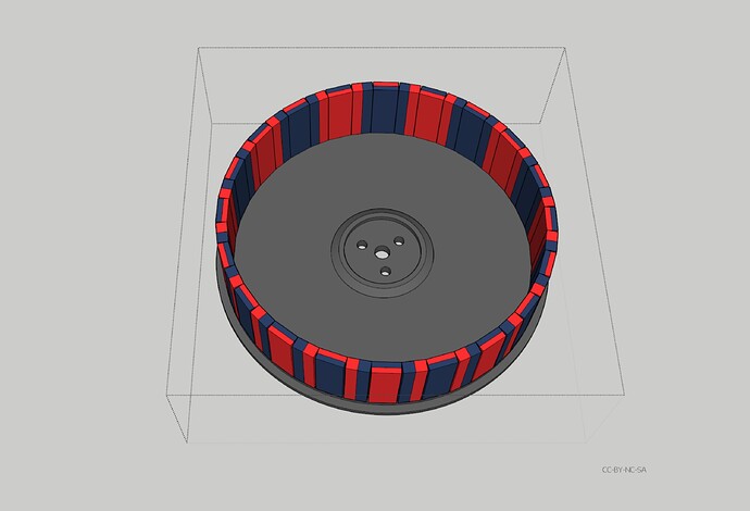 Square Hallback array 20pole