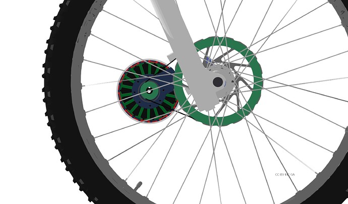 130mm outrunner eMTB geared directdrive BLDC Custom Stator