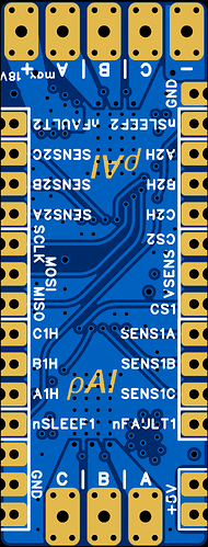 Dual DRV8316R 3PWM Driver bottom